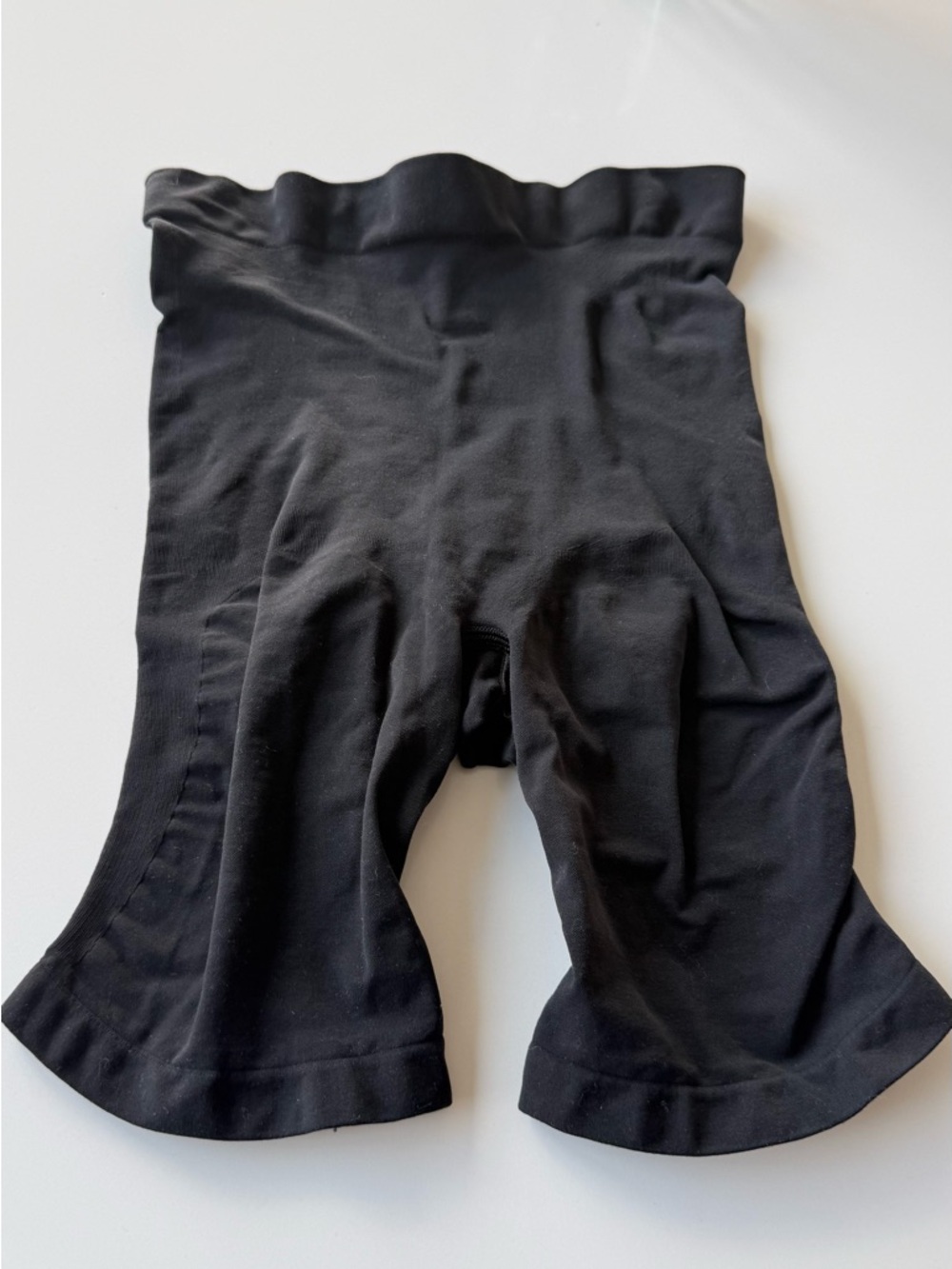 SKIMS Black High-Waist Mid-Thigh Shapewear Shorts. New Without Tags.